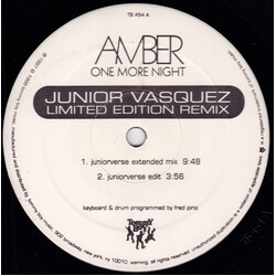 Amber One More Night (Junior Vasquez Limited Edition Remix) USED VINYL 12INCH 33 S RPM LIMITED EDITION
