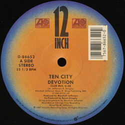 Ten City Devotion USED VINYL 12INCH 33 S RPM STEREO