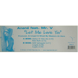 Anané / Mr. V (4) Let Me Love You USED VINYL 12INCH 33 S RPM