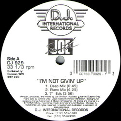 Joe Smooth I'm Not Givin' Up / One Moment In Love USED VINYL 12INCH 33 S RPM