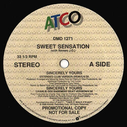 Sweet Sensation Sincerely Yours USED VINYL 12INCH SINGLE 33 S RPM PROMO