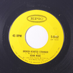 Adam Wade (2) Broken Hearted Stranger USED VINYL 7INCH 45 RPM SINGLE STYRENE