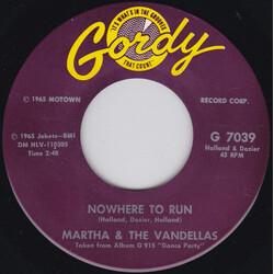 Martha Reeves & The Vandellas Nowhere To Run USED VINYL 7INCH 45 RPM SINGLE