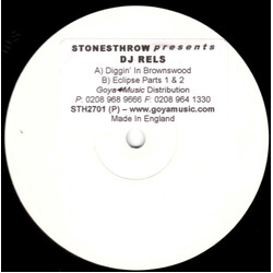 DJ Rels Diggin' In Brownswood USED VINYL 12INCH 45 RPM PROMO WHITE LABEL