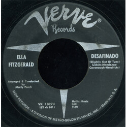 Ella Fitzgerald Desafinado (Slightly Out Of Tune) USED VINYL 7INCH 45 RPM SINGLE