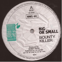 Bounty Killer / Terror Fabulous Big Or Small / You De Money Spend Pan Vinyl 12" USED