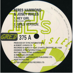 Beres Hammond / Josey Wales Hey Girl Vinyl 12" USED