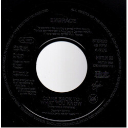Embrace Come Back To What You Know USED VINYL 7INCH 45 RPM JUKEBOX