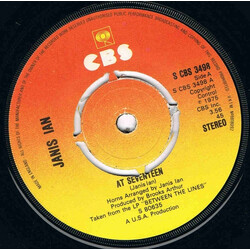 Janis Ian At Seventeen USED VINYL 7INCH 45 RPM SINGLE
