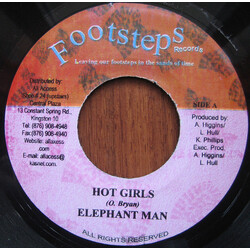 Elephant Man / Tony Rebel Hot Girls / Put On The Pressure USED VINYL 7INCH 45 RPM