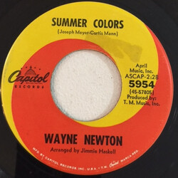 Wayne Newton Summer Colors USED VINYL 7INCH 45 RPM SINGLE