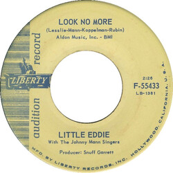 Little Eddie (3) / The Johnny Mann Singers Look No More / Mine All Mine USED VINYL 7INCH 45 RPM SINGLE PROMO