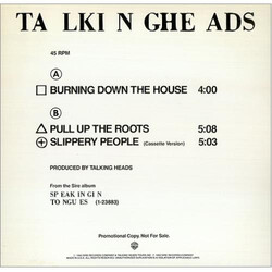 Talking Heads Burning Down The House / Pull Up The Roots / Slippery People (Cassette Version) USED VINYL 12INCH 45 RPM PROMO