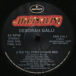 Deborah Galli (I Go To) Zero Vinyl 12" USED