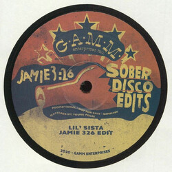 Jamie 3:26 Sober Disco Edits USED VINYL 12INCH 45 RPM PROMO