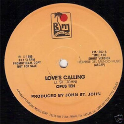 Opus 10 Love's Calling USED VINYL 12INCH 33 S RPM PROMO