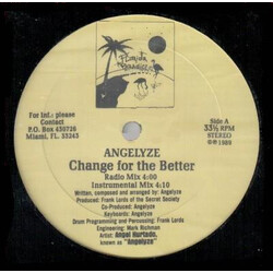 Angelyze Change For The Better USED VINYL 12INCH 33 S RPM