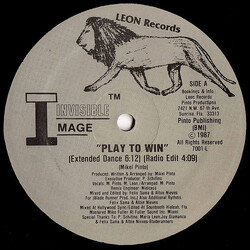 Invisible Image Play To Win USED VINYL 12INCH 33 S RPM