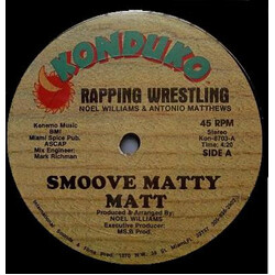 Smoove Matty Matt Rapping Wrestling USED VINYL 12INCH 45 RPM
