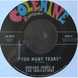Durand Jones & The Indications Too Many Tears / Cruisin' To The Parque USED VINYL 7INCH 45 RPM SINGLE REISSUE