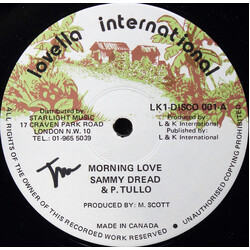 Sammy Dread / Papa Tullo Morning Love / Java Style USED VINYL 12INCH 45 RPM