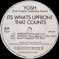 Yosh / Lovedeejay Akemi Its Whats Upfront That Counts Vinyl 12" USED