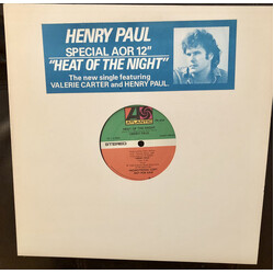Henry Paul Heat Of The Night USED VINYL 12INCH 33 S RPM PROMO STEREO