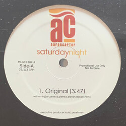 Aaron Carter Saturday Night USED VINYL 12INCH SINGLE PROMO