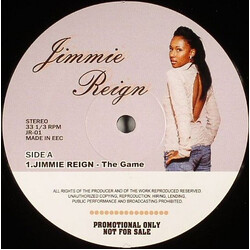 Jimmie Reign The Game USED VINYL 12INCH PROMO 33 S RPM STEREO