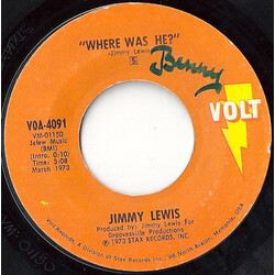 Jimmy Lewis Where Was He / Stop Half Loving These Women USED VINYL 7INCH 45 RPM