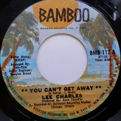 Lee Charles You Can't Get Away / Girl You Turned Your Back On My Love USED VINYL 7INCH