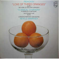 Sergei Prokofiev / London Symphony Orchestra / Sir Neville Marriner The Love Of Three Oranges / Lieutenant Kijé / "Classical" Symphony Vinyl LP USED