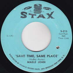 Mable John Same Time, Same Place / Bigger & Better USED VINYL 7INCH 45 RPM SINGLE