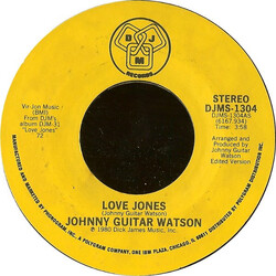 Johnny Guitar Watson Love Jones / Asante Sana USED VINYL 7INCH 45 RPM