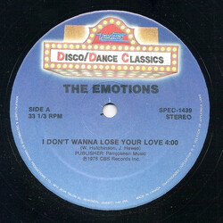 The Emotions / The Isley Brothers I Don't Wanna Lose Your Love / Fight The Power / It's A Disco Night (Rock Don't Stop) USED VINYL 12INCH 33 S RPM