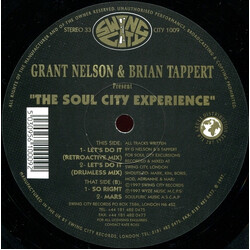 Grant Nelson / Brian Tappert / The Soul City Experience Let's Do It USED VINYL 12INCH 33 S RPM