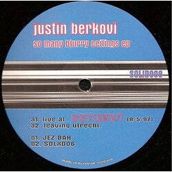 Justin Berkovi So Many Blurry Ceilings EP USED VINYL 12INCH EP