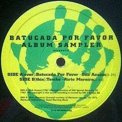 Bob Azzam / Airto Moreira Batucada Por Favor Album Sampler USED VINYL 12INCH 33 S RPM SAMPLER