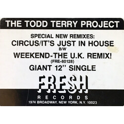 The Todd Terry Project The Circus / Weekend USED VINYL 12INCH 33 S RPM SINGLE PROMO