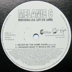Melanie C / Lisa "Left Eye" Lopes Never Be The Same Again USED VINYL 12INCH 33 S RPM PROMO