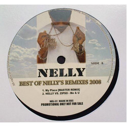 Nelly Best Of Nelly's Remixes 2008 USED VINYL 12INCH PROMO UNOFFICIAL RELEASE