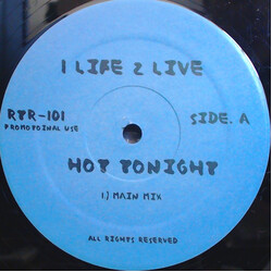 1 Life 2 Live Hot Tonight USED VINYL 12INCH 33 S RPM PROMO