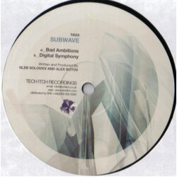Subwave Bad Ambitions / Digital Symphony USED VINYL 12INCH 45 RPM