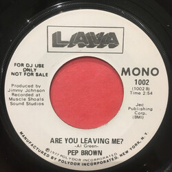 Arthur Lee Pep Brown Are You Leaving Me? USED VINYL 7INCH 45 RPM PROMO STEREO MONO