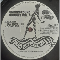 Cajmere Underground Goodies Vol. 4 USED VINYL 12INCH 33 S RPM STEREO