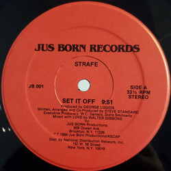 Strafe Set It Off USED VINYL 12INCH 33 S RPM