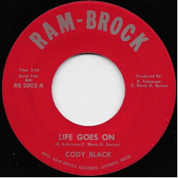 Cody Black Life Goes On / (The Night) A Star Was Born USED VINYL 7INCH 45 RPM SINGLE