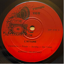 Adriano Celentano L'Attore USED VINYL 7INCH 45 RPM SINGLE