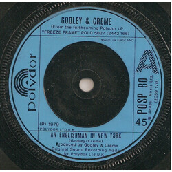 Godley & Creme An Englishman In New York USED VINYL 7INCH SINGLE