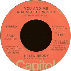 Helen Reddy You And Me Against The World / Love Song For Jeffrey USED VINYL 7INCH 45 RPM STEREO